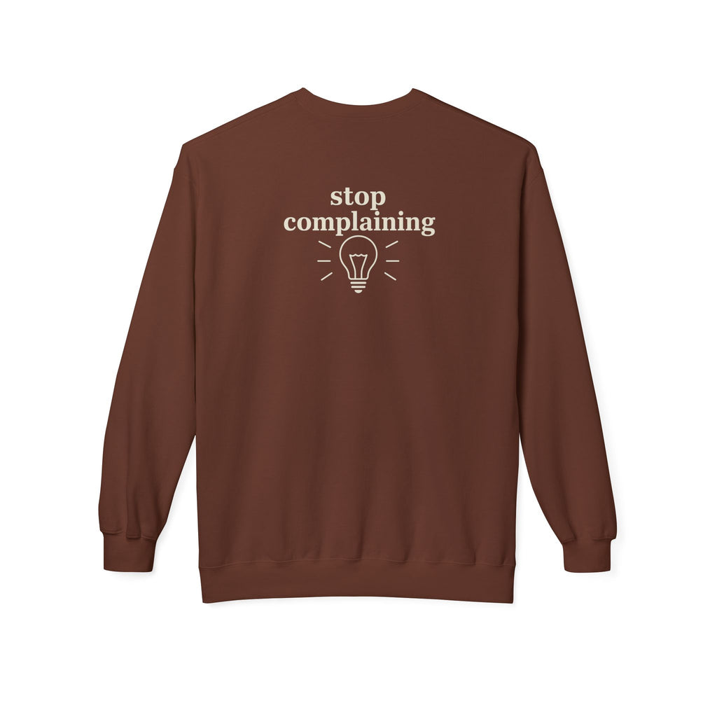 "stop complaining" pullover- M.💡.S.H. Limited