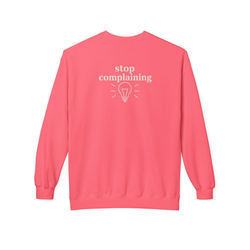 "stop complaining" pullover- M.💡.S.H. Limited