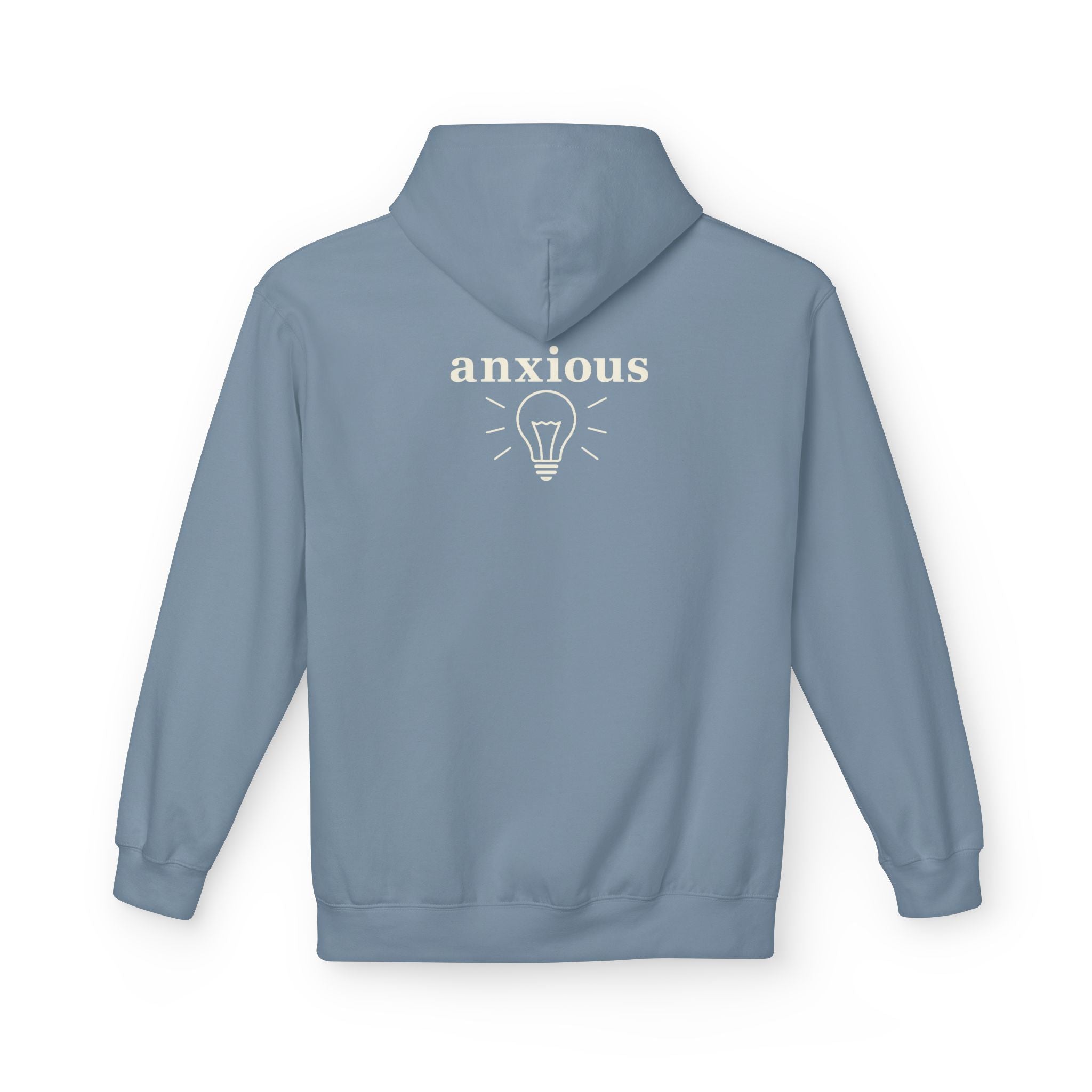"anxious" Hoodie- M.💡.S.H. Limited