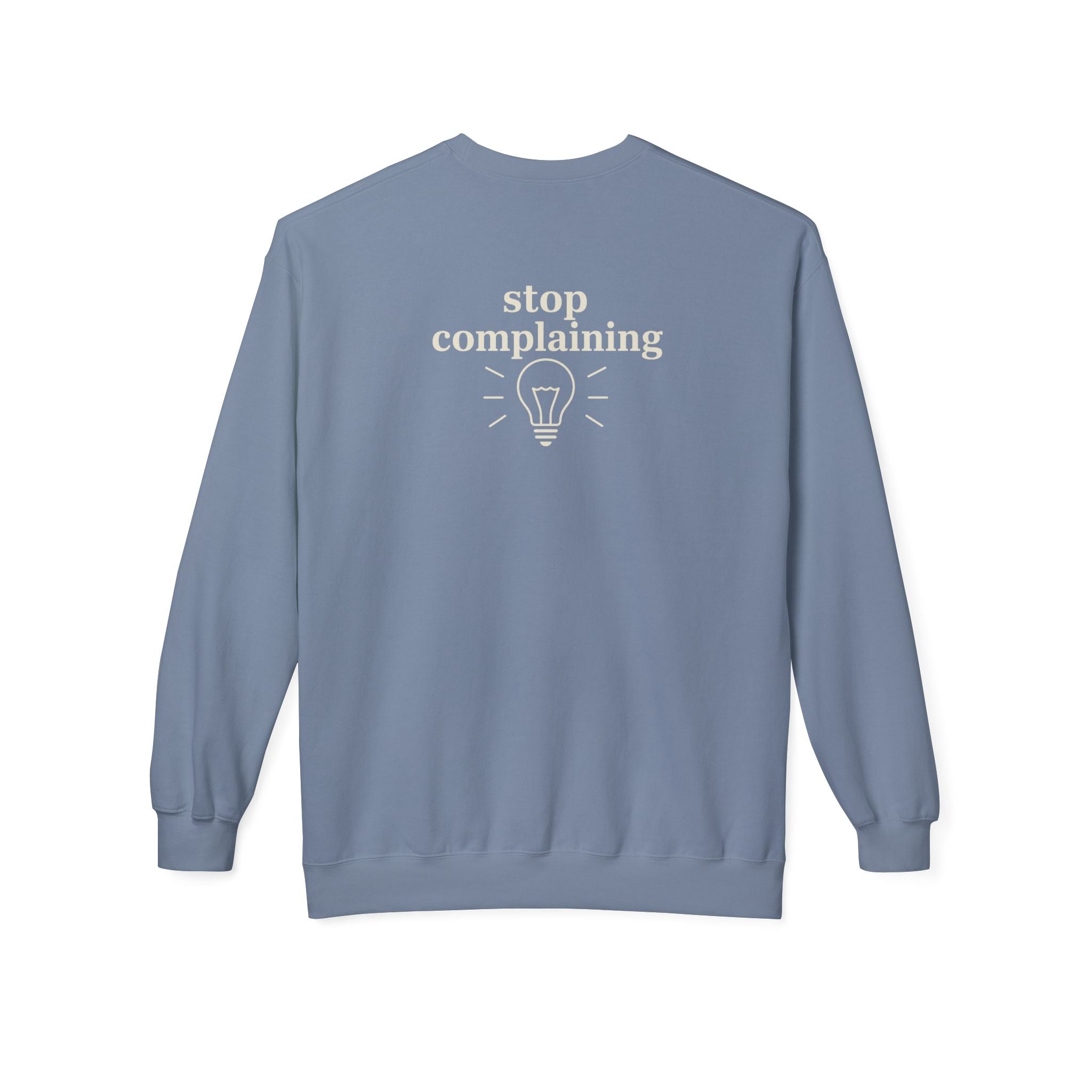 "stop complaining" pullover- M.💡.S.H. Limited